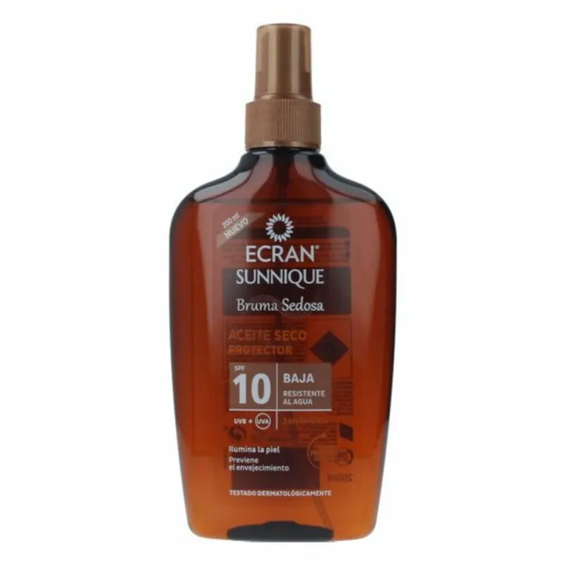 Aurinkosuojaöljy Ecran Ecran Sunnique Spf 10 200 ml