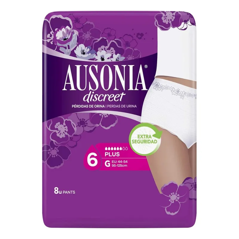 Sanitārais Ieliktnītis Urīna Nesaturēšanai Ausonia Discreet Liels (8 uds)