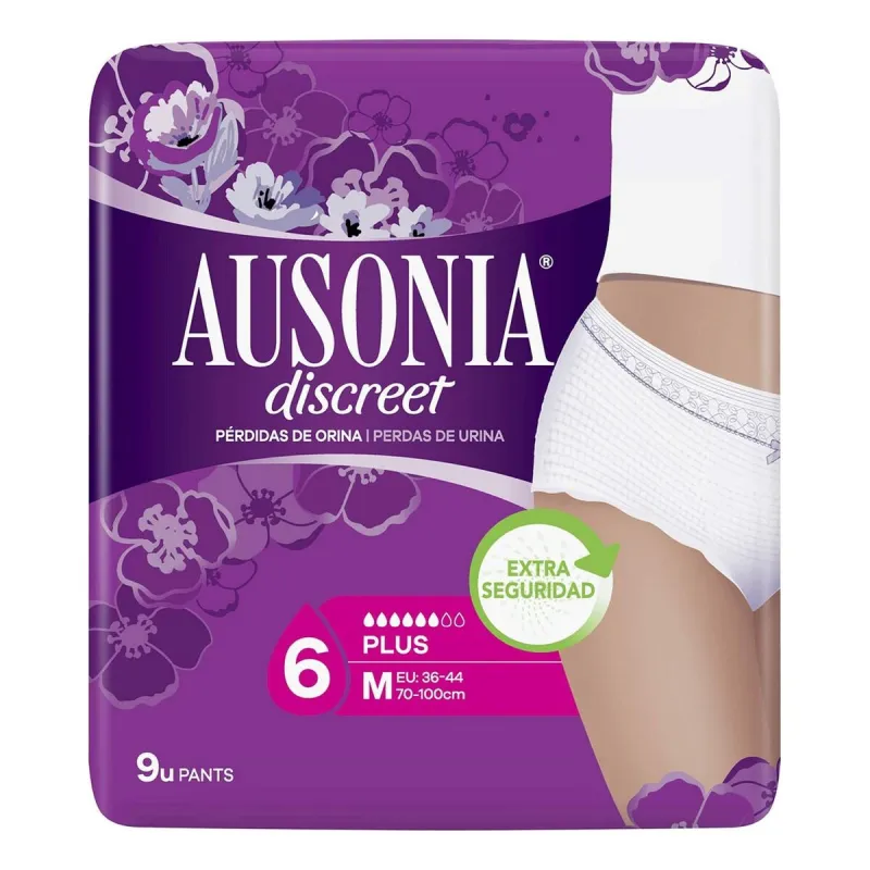 Sanitārais Ieliktnītis Urīna Nesaturēšanai Ausonia Discreet Boutique Vidējs (9 uds)