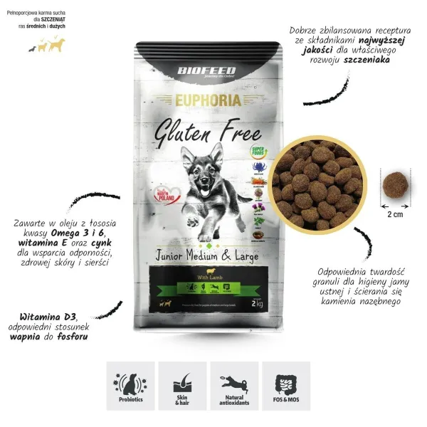 Pašarai Biofeed Medium & Large Avis 2 Kg