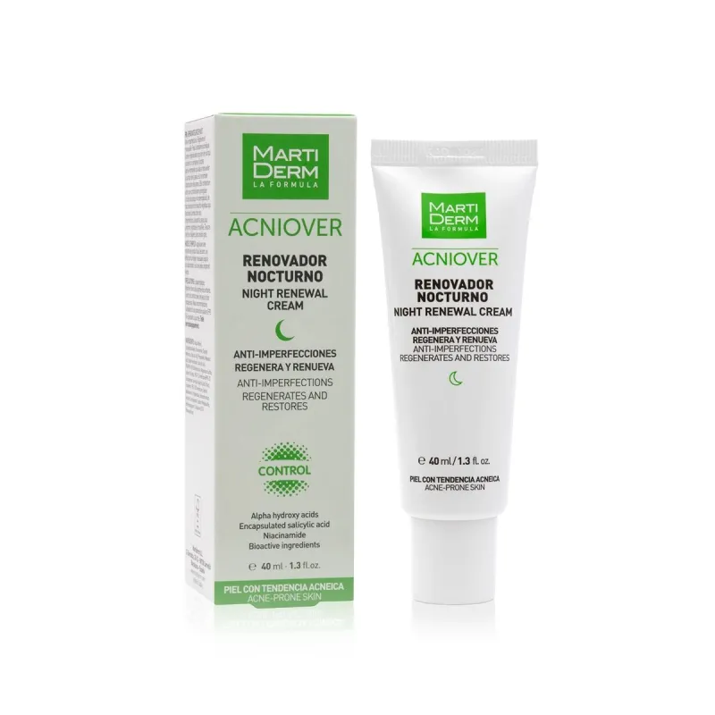 Uudistava ryppyvoide Martiderm ACNIOVER 40 ml Epätäydellisyyksiä poistava aine