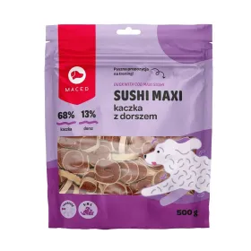 Užkandis šunims Maced Duck with cod Maxi sushi Antis 500 g