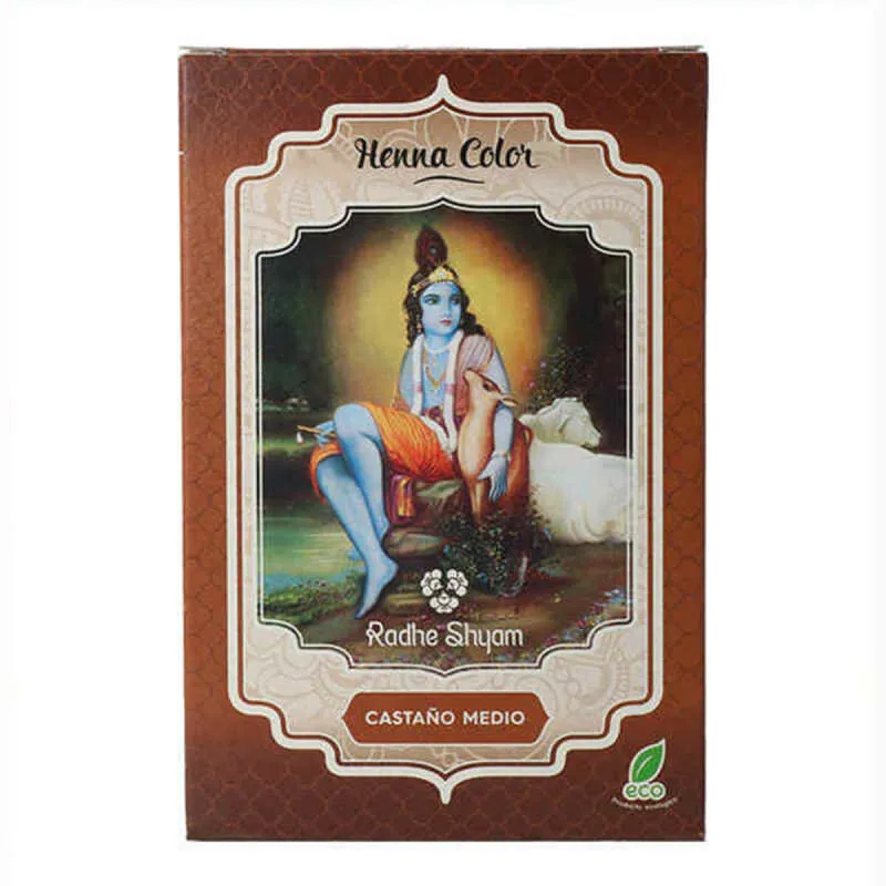 Poolpüsiv värv Henna Radhe Shyam TP-8423645310747_012494_Vendor Keskmine kastan (100 g)