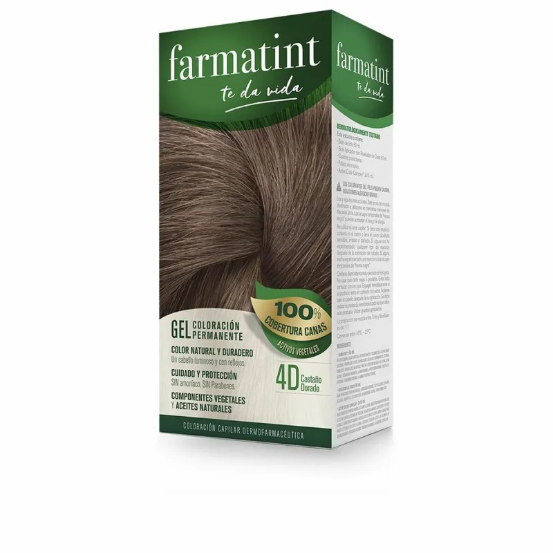 Permanent Dye Farmatint 380222 4d-Castaño Dorado Nº 4d-Castano Dorado Gel (5 Units)