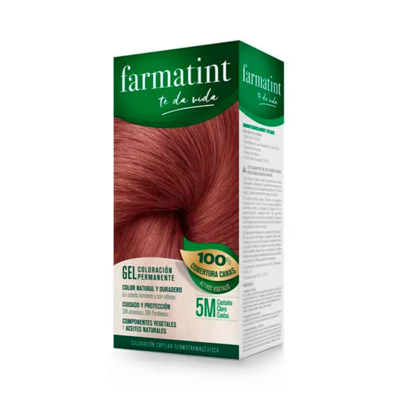Ilgalaikiai dažai Farmatint 380228 Nº 5m-Castano Claro Caoba (5 vnt.)