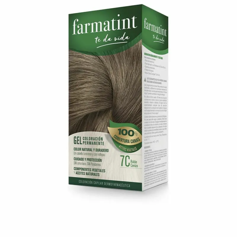 Püsivärv Farmatint 380235 7c-Rubio Ceniza Nº 7c-Rubio Ceniza Geel (5 Ühikut)