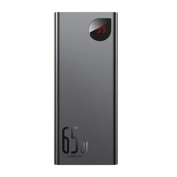 Powerbank Baseus Adaman Metal 20000mAh PD QC 3.0 65W 2xUSB + USB-C + micro USB (Black)