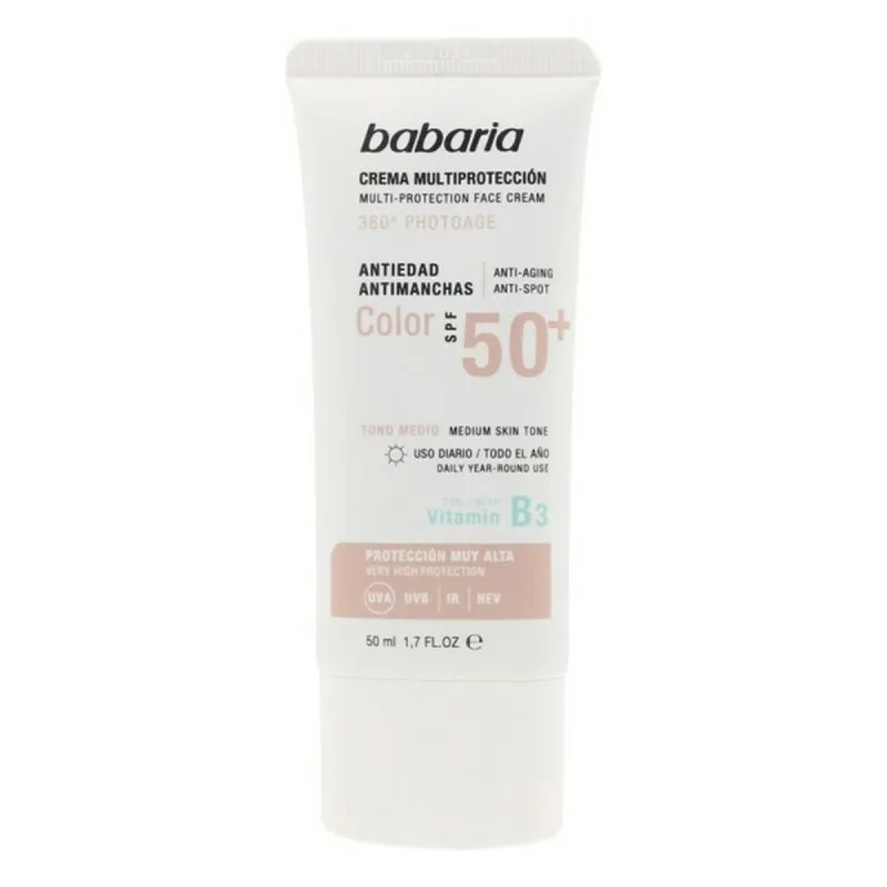 Anti-Brown Spot jumeühtlustamise päikesekreem Babaria Solar Multiproteccion Spf 50 Spf 50+ 50 ml