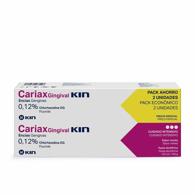 Dantų pasta Kin Cariax Gingival (2 Dalys) (2 x 125 ml)