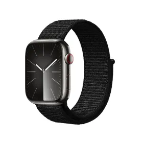 Crong Nylon Reflex - Sport Band for Apple Watch 38/40/41/42 mm (Black)