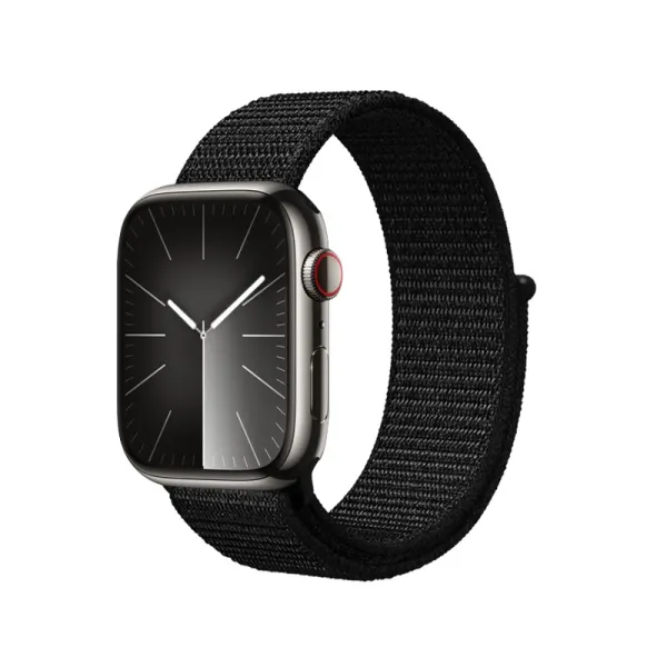 Crong Nylon Reflex - Sport Band for Apple Watch 38/40/41/42 mm (Black)