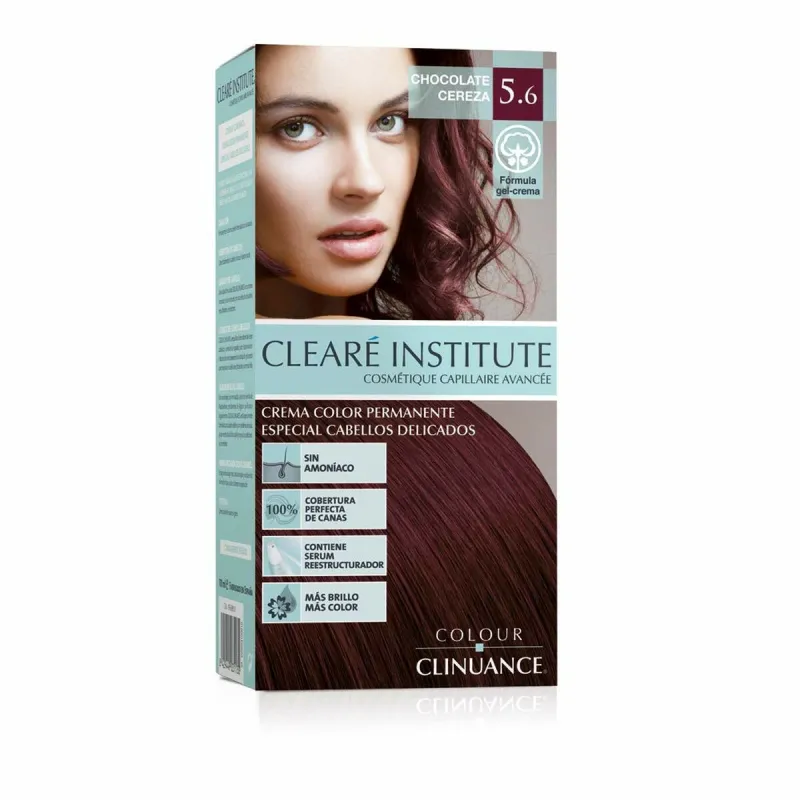 Перманентный крем-краска Clearé Institute Colour Clinuance Nº 5.6-chocolate cereza