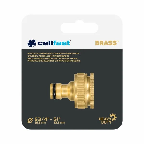 Voolikuühendus Cellfast 3/4" 1" Messing Segisti