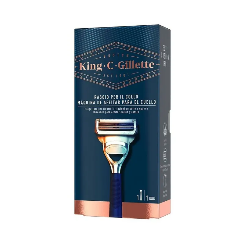 Käsikäyttöinen partakone Gillette Gillette King Sininen