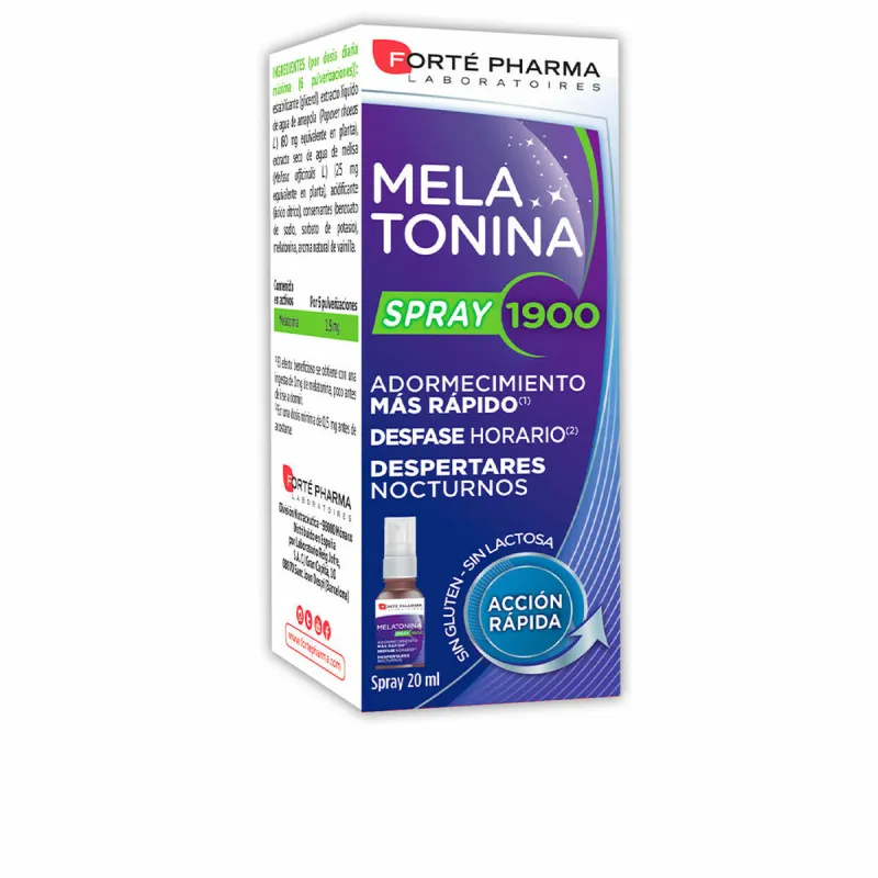 Līdzeklis pret bezmiegu Forté Pharma Melatonina Melatonīns 20 ml