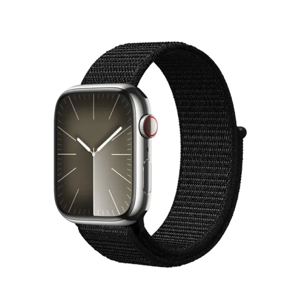 Crong Nylon Reflex - Sport Band for Apple Watch 38/40/41/42 mm (Black)