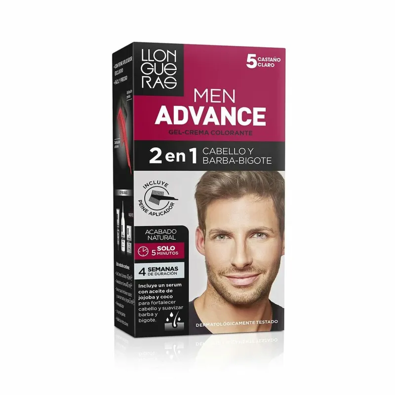 Värvi andev kreem Llongueras Men Advance 5 - Helepruun Nº 5-Castano Claro Poolpüsi