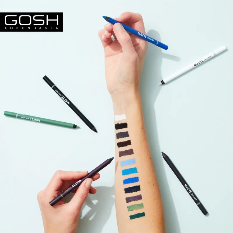 Eyeliner Gosh Copenhagen Matte Nº 008-Crazy Blue 1,2 g
