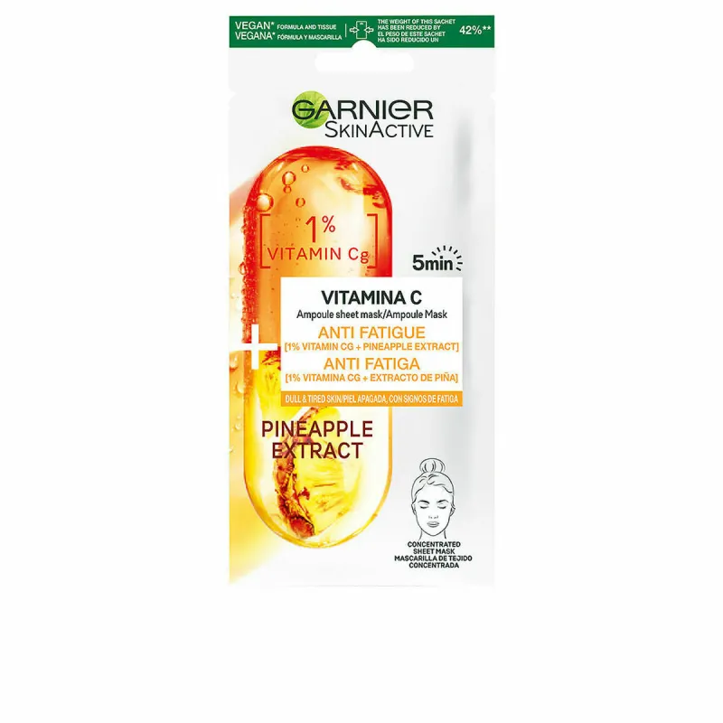 Подтягивающая маска для лица Garnier Skinactive Vitamina C Витамин C (1 штук)
