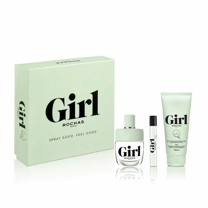 Naisten parfyymisetti Rochas Girl EDT 3 Kappaletta