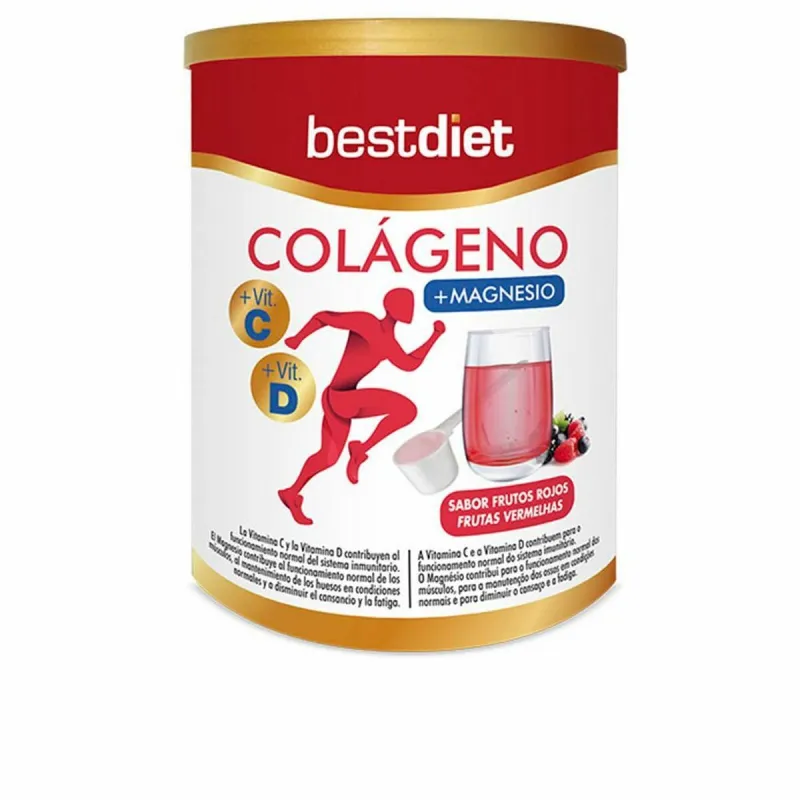 Kollageen Best Diet Colágeno Con Magnesio En Polvo 250 g Magneesium Puudrid Punased marjad