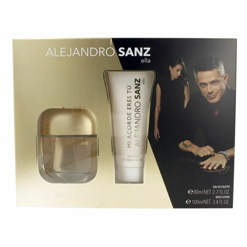 Naiste parfüümi komplekt Alejandro Sanz Mi acorde eres tú 2 Tükid, osad