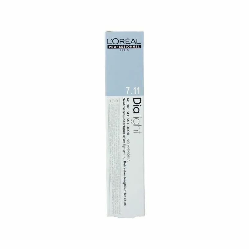 Ilgalaikiai dažai L'Oreal Professionnel Paris Dia Light Nº 7,11 Be amoniako (50 ml)