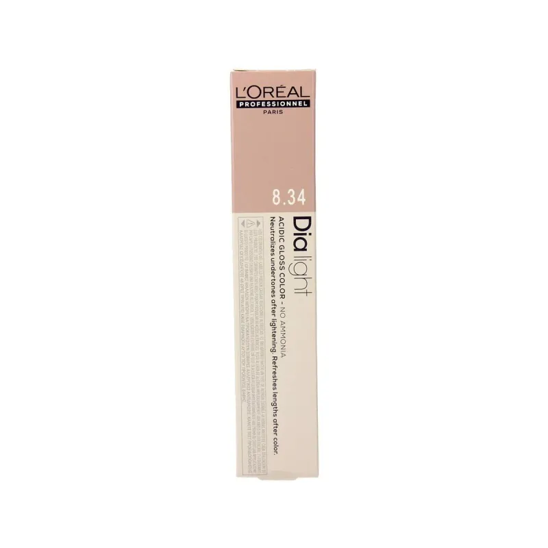 Krāsa bez Amonjaka L'Oreal Professionnel Paris Dia Light Nº 8.34 Nº 8,34 50 ml