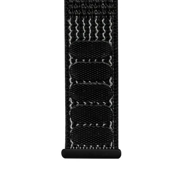 Crong Nylon Reflex - Sport Band for Apple Watch 38/40/41/42 mm (Black)