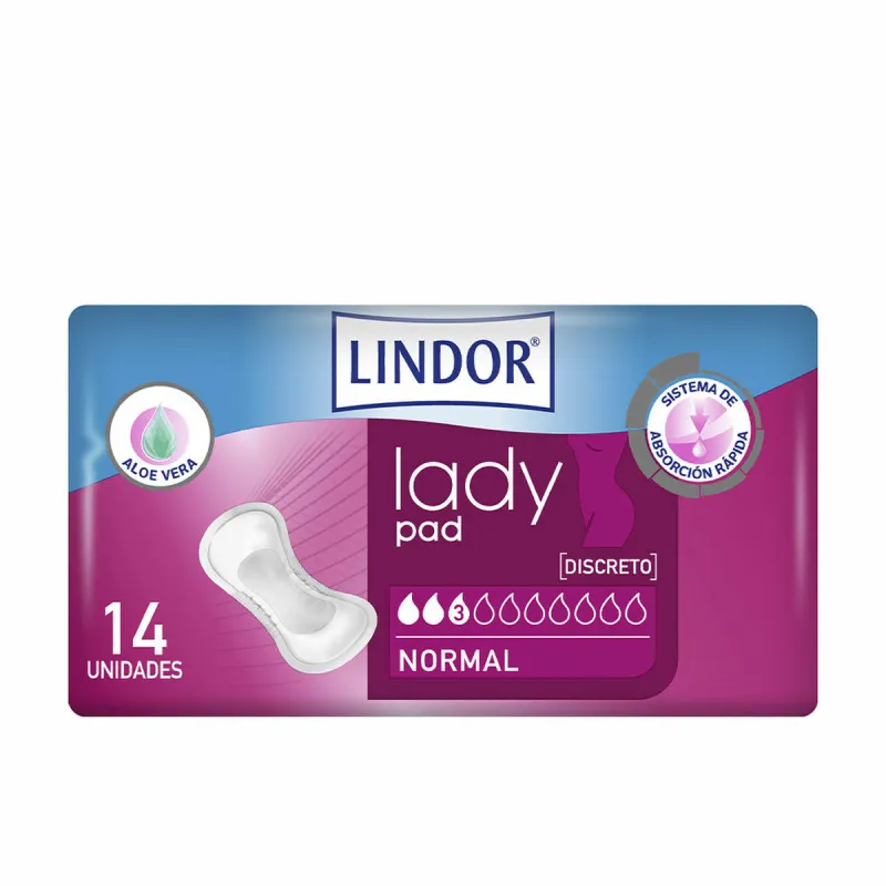Parastie Sanitārie Ieliktnīši Bez Spārniņiem Lindor Lady Pad 14 gb.