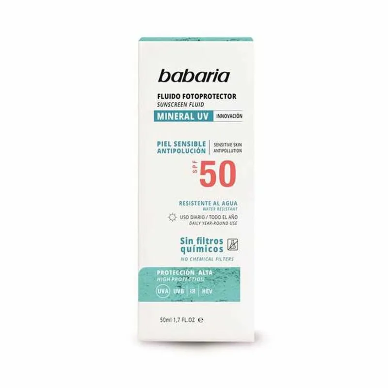 Losjonas nuo saulės Babaria Solar Mineral Uv Spf 50 50 ml