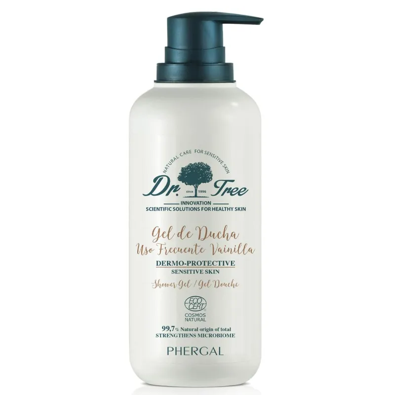 Suihkugeeli Dr. Tree Eco Gel De Ducha 500 ml herkkä iho Vanilja Päivittäinen käyttö