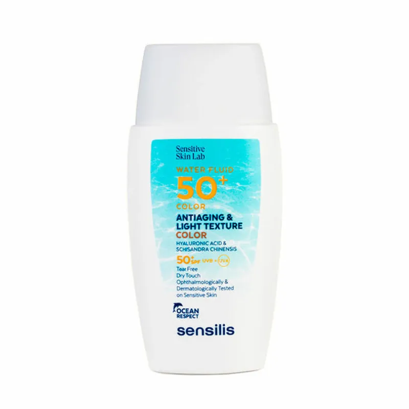 Tonējošs Līdzeklis Aizsardzībai pret Sauli Sensilis Antiaging Light Texture Color Spf 50+ 40 ml