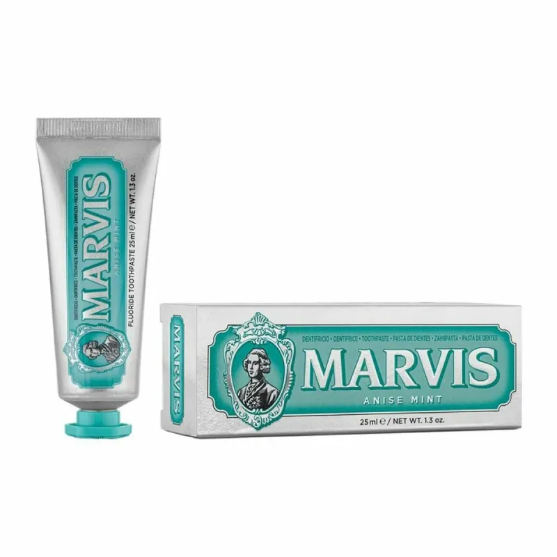 Dantų pasta su fluoru Marvis Anise Mint 25 ml 125 ml Mėtos Anizetė (anyžių tinktūra)