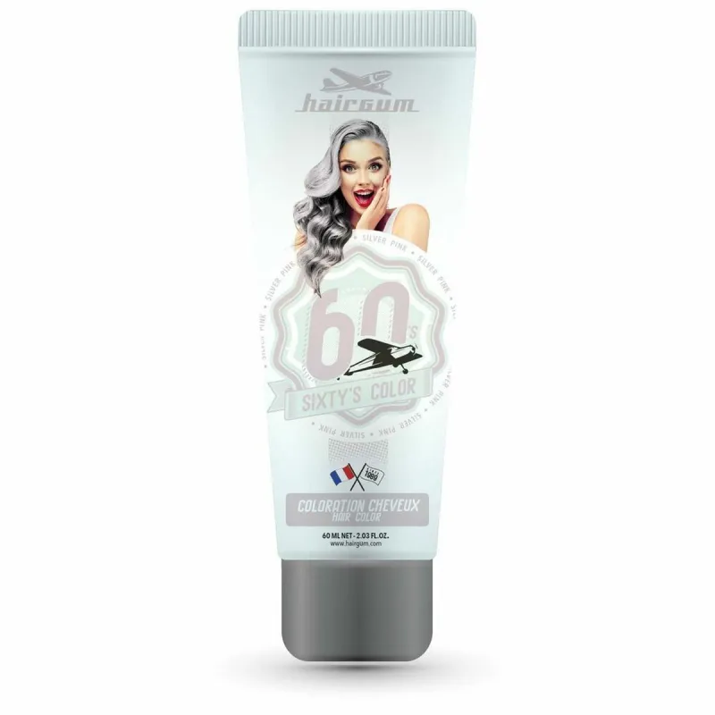 Daļēji Pastāvīga Krāsviela Hairgum S Color silver pink 60 ml