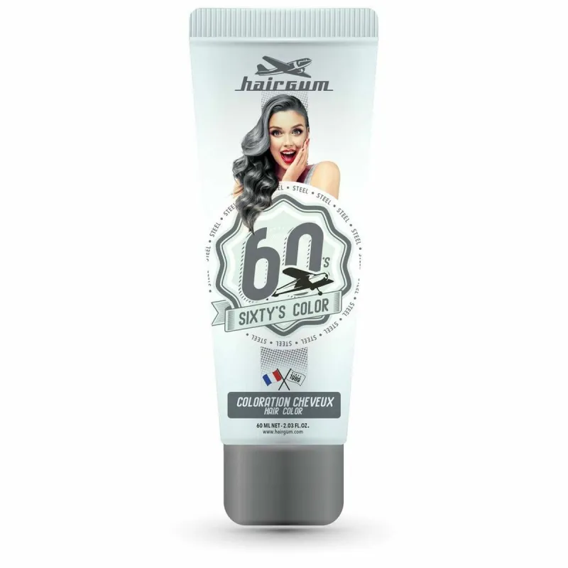 Daļēji Pastāvīga Krāsviela Hairgum S Color Steel 60 ml