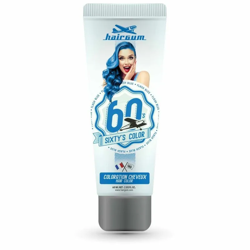 Daļēji Pastāvīga Krāsviela Hairgum S Color flash blue 60 ml