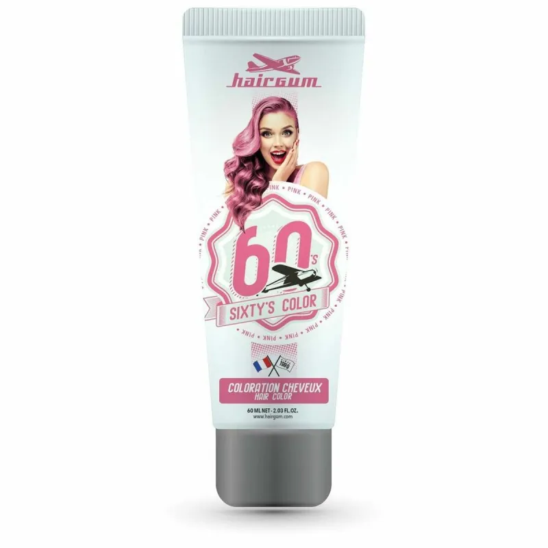 Daļēji Pastāvīga Krāsviela Hairgum S Color Rozā 60 ml