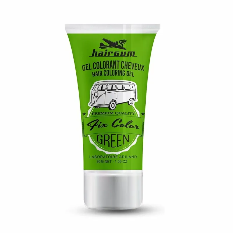 Neilgalaikiai dažai Hairgum Fix Color Žalia 30 ml Formavimo gelis