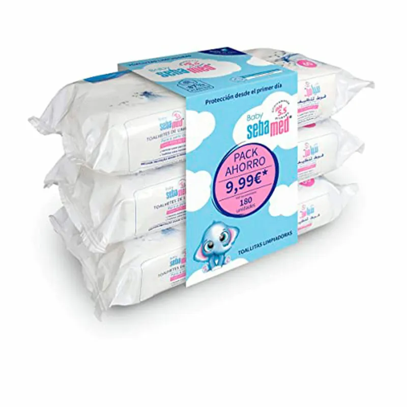 Kosteusliinat Sebamed Baby Toallitas Limpiadoras 180 Osaa