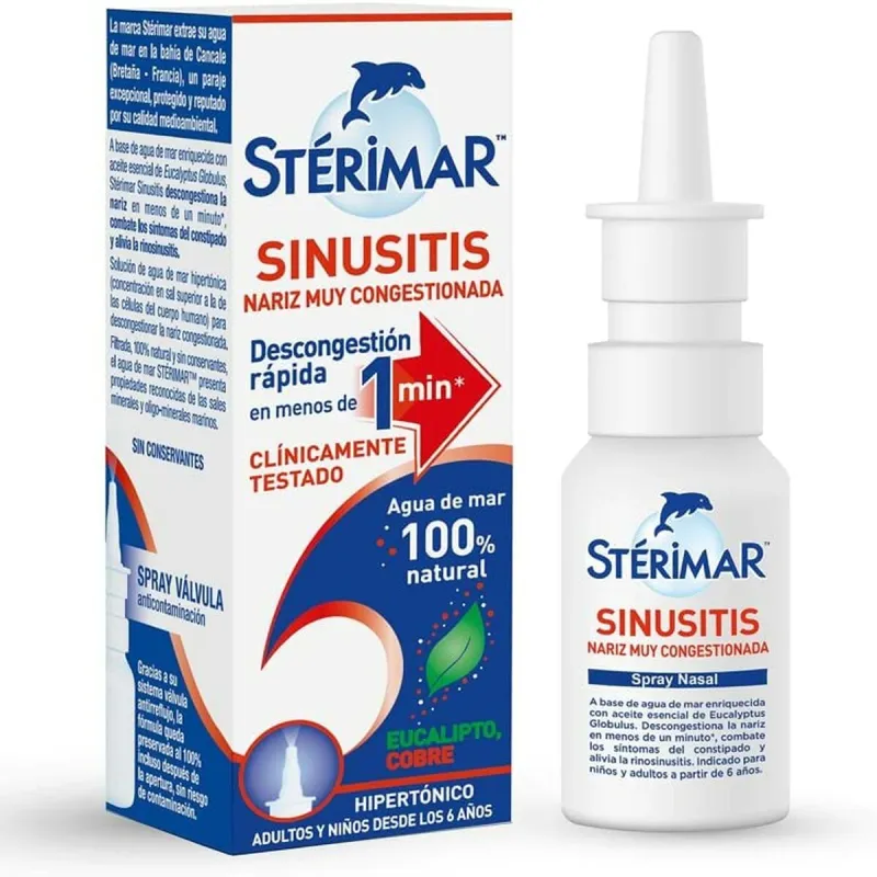 Deguna aerosols Stérimar Sinusitis 20 ml Sālsūdens Atslābina