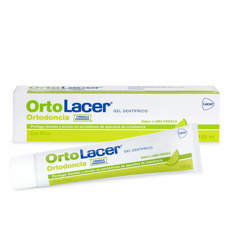 Hammastahna Lacer Ortolacer 125 ml Lime väri