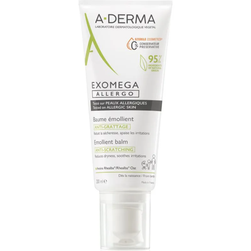Sejas krēms A-Derma Exomega Allergo 200 ml