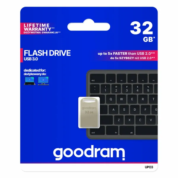 USB atmintukas GoodRam UPO3 Pilka 32 GB