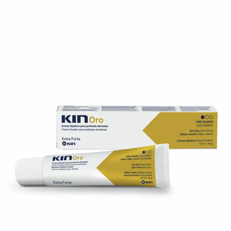 Фиксирующий крем для зубных протезов Kin Kin Oro 40 ml Сверхсильный