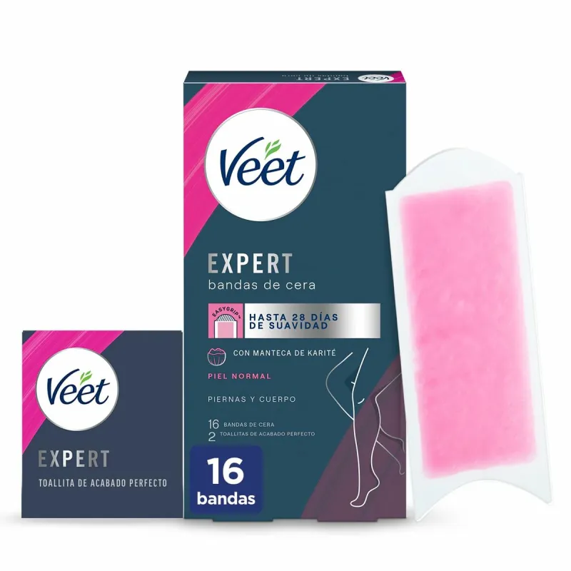 Ķermeņa Liekā Apmatojuma Depilācijas Strēmeles Veet Expert (16 gb.)