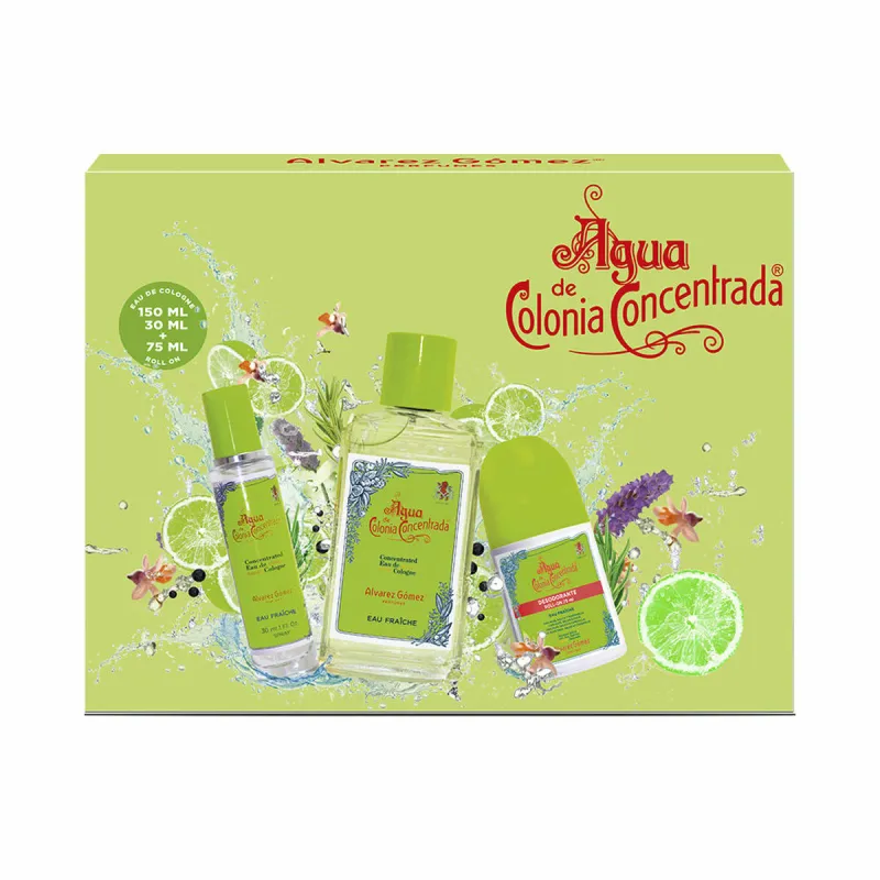 Unisex parfüümi komplekt Alvarez Gomez AGUA DE COLONIA EDC 3 Tükid, osad