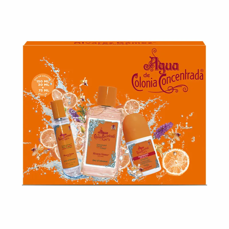 Unisex kvepalų rinkinys Alvarez Gomez AGUA DE COLONIA Agua de Colonia Concentrada Eau d'Orange 3 Dalys