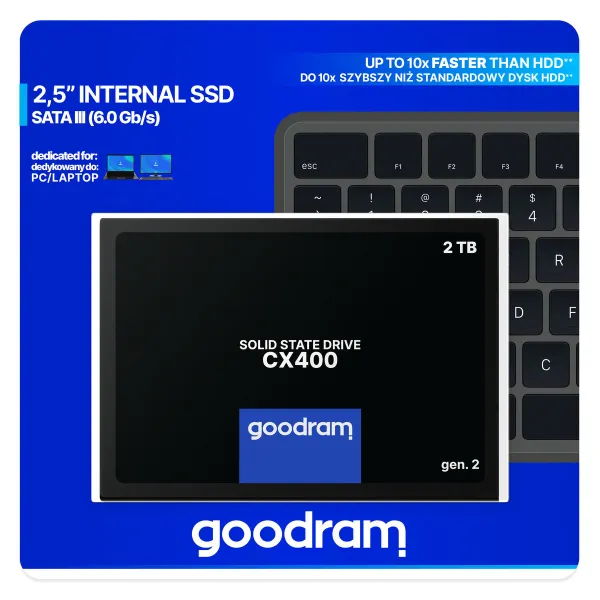 Kietasis diskas GoodRam SSDPR-CX400-02T-G2 2 TB SSD
