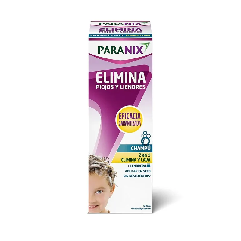 Шампунь от блох Paranix Elimina Piojos Y Liendres Champú Lote 200 ml 2 в 1 2 Предметы